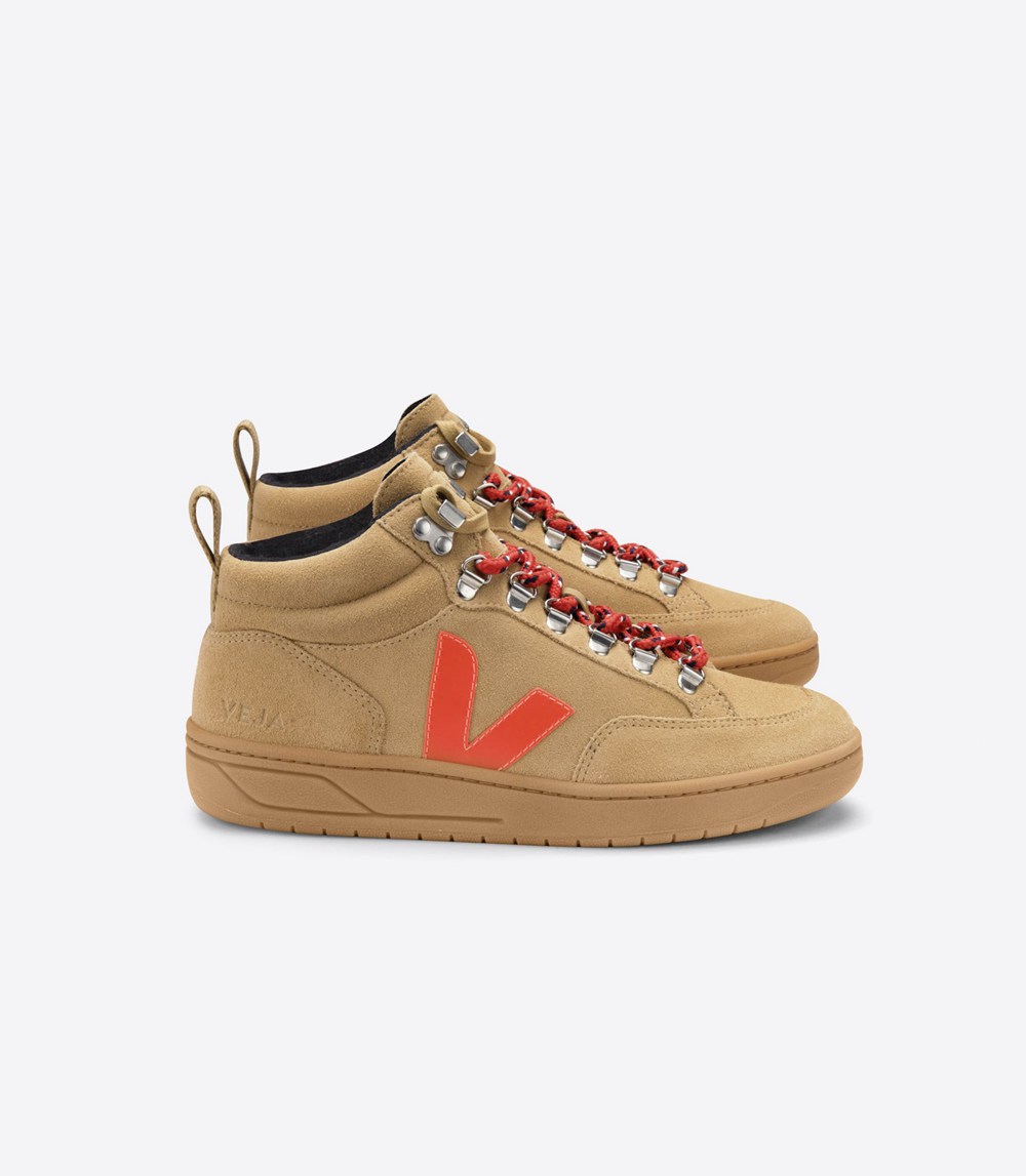 Veja Sneakers Barbati - Roraima Suede - Maro/Portocalii - 6435107-CY